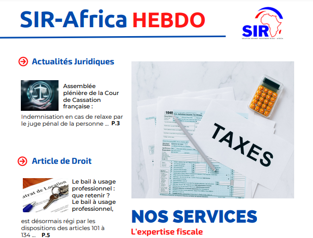 SIR-Africa hebdo du 10 mars 2023